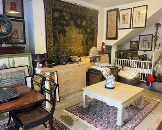 Overview of the many things for sale, in-person is Friday and Saturday, items available on line are featured in theri own photo with pricing information. 