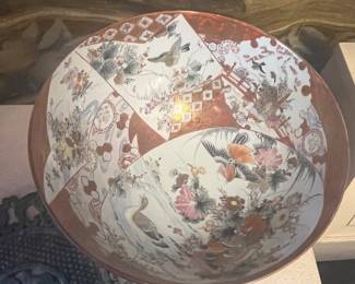 $800 Antique Kutani ware bowl ca. 1890