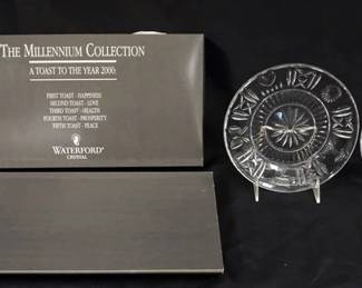 1026	WATERFORD CRYSTAL MILLENIUM COLLECTION TOAST ACCENT PLATES
