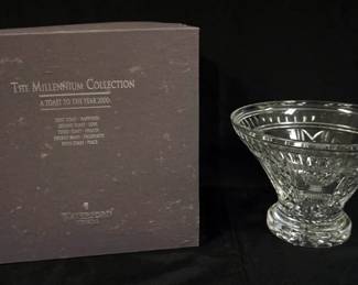 1038	WATERFORD CRYSTAL MILLENNIUM COLLECTION CENTERPIECE BOWL, APPROXIMATELY 11 IN X 8 IN H
