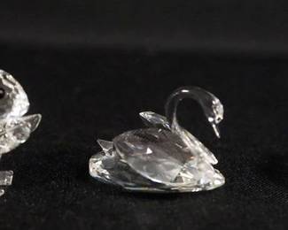 1061	SWAROVSKI CRYSTAL FIGURINES, SQUIRREL, SWAN AND MOUSE, LARGEST APPROXIMATELY 2 IN H

