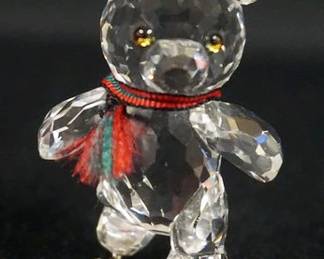 1067	SWAROVSKI CRYSTAL FIGURINE, BEAR ON ICE SKATES, APPROXIMATELY 2 1/4 IN H
