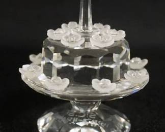 1073	SWAROVSKI CRYSTAL FIGURINE, BIRTHDAY CAKE 87-92, APPROXIMATELY 2 IN H

