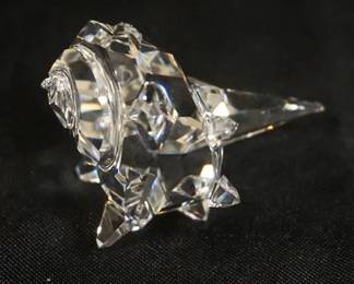1074	SWAROVSKI CRYSTAL FIGURINE, CONCH SHELL, APPROXIMATELY 3 IN X 2 IN H
