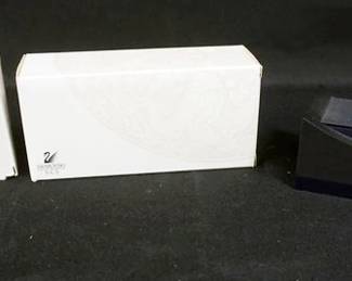 1087	SWAROVSKI CRYSTAL 3 STANDS, 2 BOXED, APPROXIMATELY 6 IN X 3 IN X 2 IN
