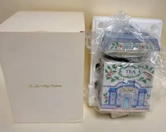 1093	LENOX VILLAGE COLLECTION, TEA CANNISTER, BOXED, APPROXIMATELY 7 IN
