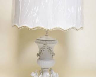 1116	LARGE PARIAN URN W/4 FIGURAL MUSES SURROUNDING BASE, APPROXIMATELY 40 IN
