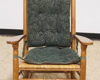 1165	OAK ROCKER W/WOVEN SEAT & BACK, PP CHAIR CO

