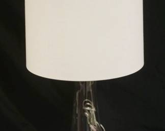 1258	BARBARA COSGROVE MODERN STYLE TAPERED GLASS TABLE LAMP, APPROXIMATELY 40 IN HIGH
