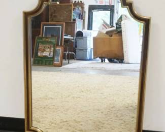 1270	HANGING MIRROR IN GILT FINISH FRAME, APPROXIMATELY 22 IN X 37 IN
