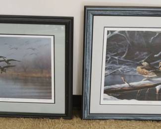 1286	2 DUCK LTD PRINTS FRAMED & MATTED SIGNED MARK ANDERSON 1699/4200 & RICHARD CLIFTON 347/4800, LARGEST APPROXIMATELY 31 IN X 28 IN OVERALL
