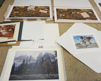 1293	LOT OF 5 UNFRAMED PRINTS INCLUDING CHARLES WYSOKI, STEPHEN LYMAN, TOM HIRATI, LARGEST APPROXIMATELY 46 IN X 26 IN
