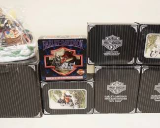 1310	LOT OF 7 HARLEY DAVIDSON CHRISTMAS FIGURINES, BOXED
