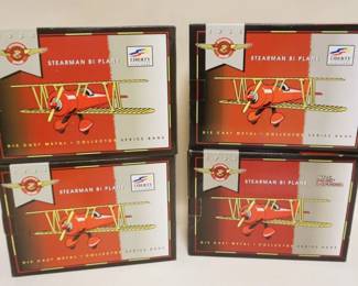 1319	LOT OF 4 BOXED LIBERTY DIE CAST METAL AIRPLANE BANKS
