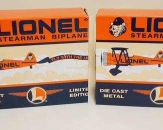 1323	2 LIONEL DIE CAST LTD ED AIRPLANE BANKS IN BOXES
