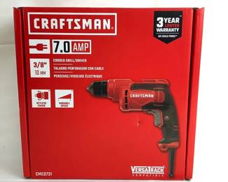 GICH213 Craftsman 7.0 Corded Drill New in box corded drill/driver. Model# CMED731
