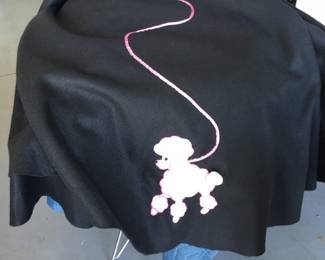 Vintage hand made poodle skirt. Very pretty and full