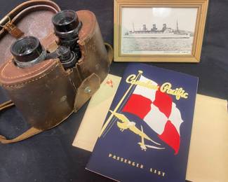 1953 Steamship Cruise Ship Canadian Pacific Passenger List Empress of France Other Collectibles 