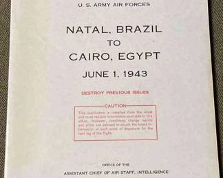 1943 USAAF Brazil To Egypt