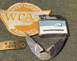 West Coast Airlines Ephemera