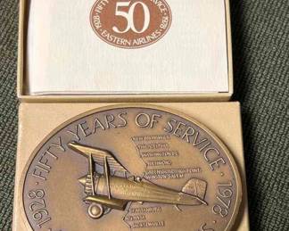 Eastern Airlines 50 Years Service Medallion