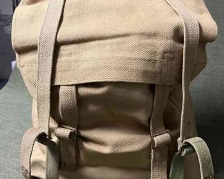 WWII 1943 Military Canvas Backpack By BATA Accessories