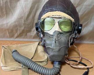 U.S. WWII Army Air Force Aviator Flight Helmet Accessories