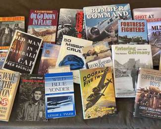 Author Signed Last Roll Call, Wild Blue Yonder, Fortress Fighters, Mustang Ace, War Diary 