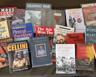 Books Signed Vito Cellini, Italian Americans in World War Two, September Hope