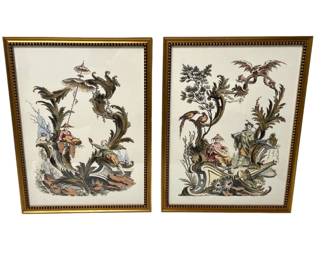 Pair of Framed Asian Prints
