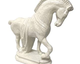 Vintage Ceramic Horse Statue
