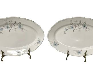 Pair of Royal Bohemian Fine China Plates
