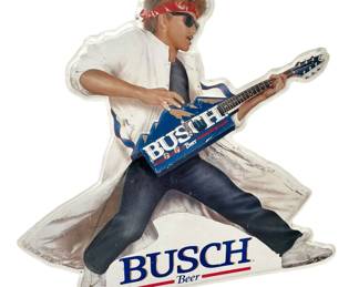 Vintage Metal Busch Beer Sign