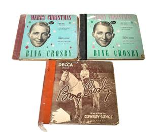 Vintage Bing Crosby Record Books
