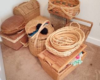 Large collection of baskets