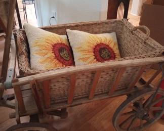 Antique goat cart. Great for fall and autumn decor