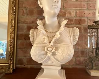 Resin Bust in the style of a Victorian woman