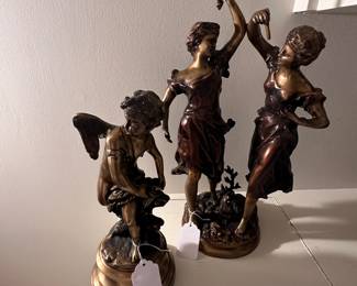 Bronze finish metal sculptures, made in India