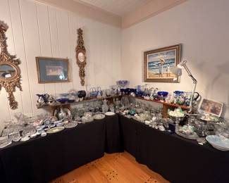 A large variety of glassware and collectibles