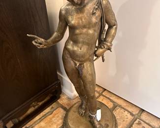 Cast Figure of young man - removable modesty leaf, Roman Style