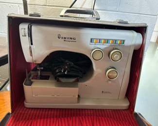 Like new Viking Husqvarna, sewing machine with case