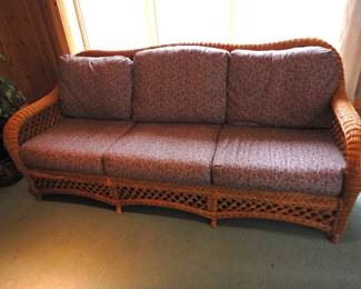 Wicker sofa in mint condition