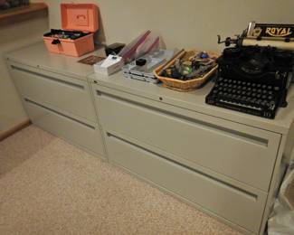 Two nearly new lateral files