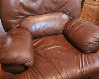Looks like a Comfy Brown Leather Chair 