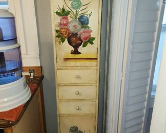 Handpainted Tall Cabinet 