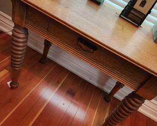 Vintage Twist Leg Table/Desk