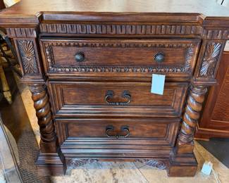 cherry wood nightstand