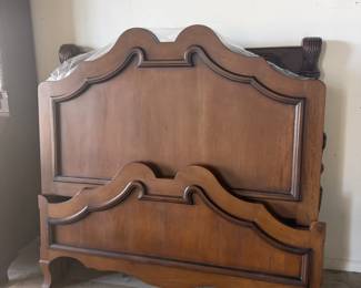 Queen wood bed frame