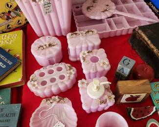 Vintage Lavendar Boudoir Set