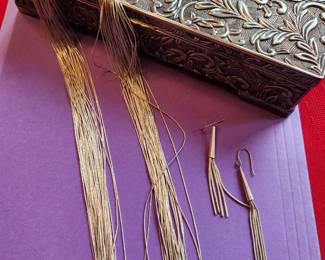 Box by Godinger Silver Company and Liquid Silver Necklace and Earrings!